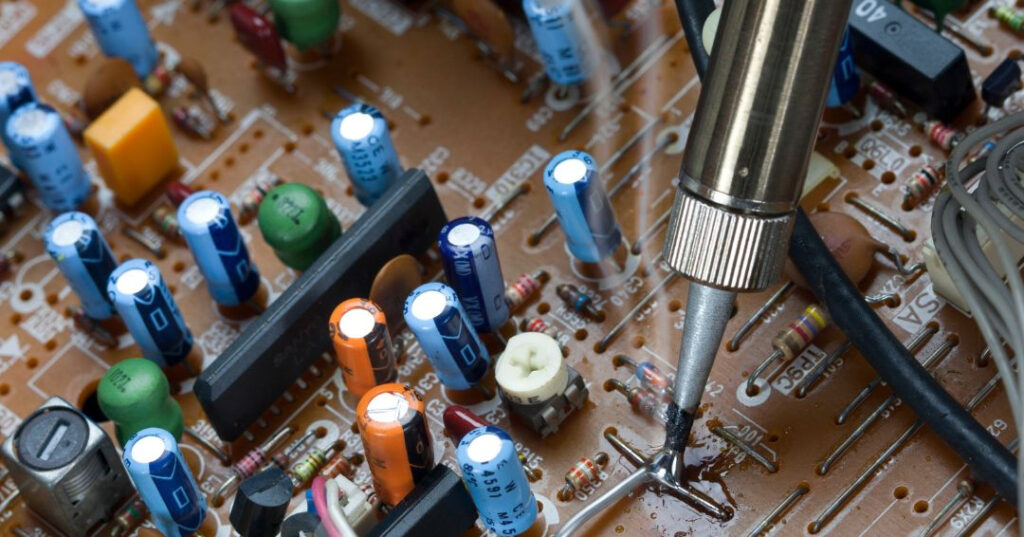 placa eletronica com falhas ou sem funcionamento